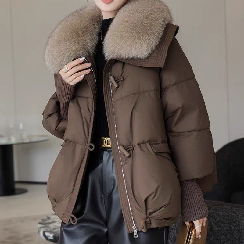 CLYRAA™ Frost-Couture Fur-Collar Jacket