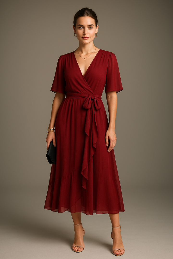 Monica™ | V-neck Dress