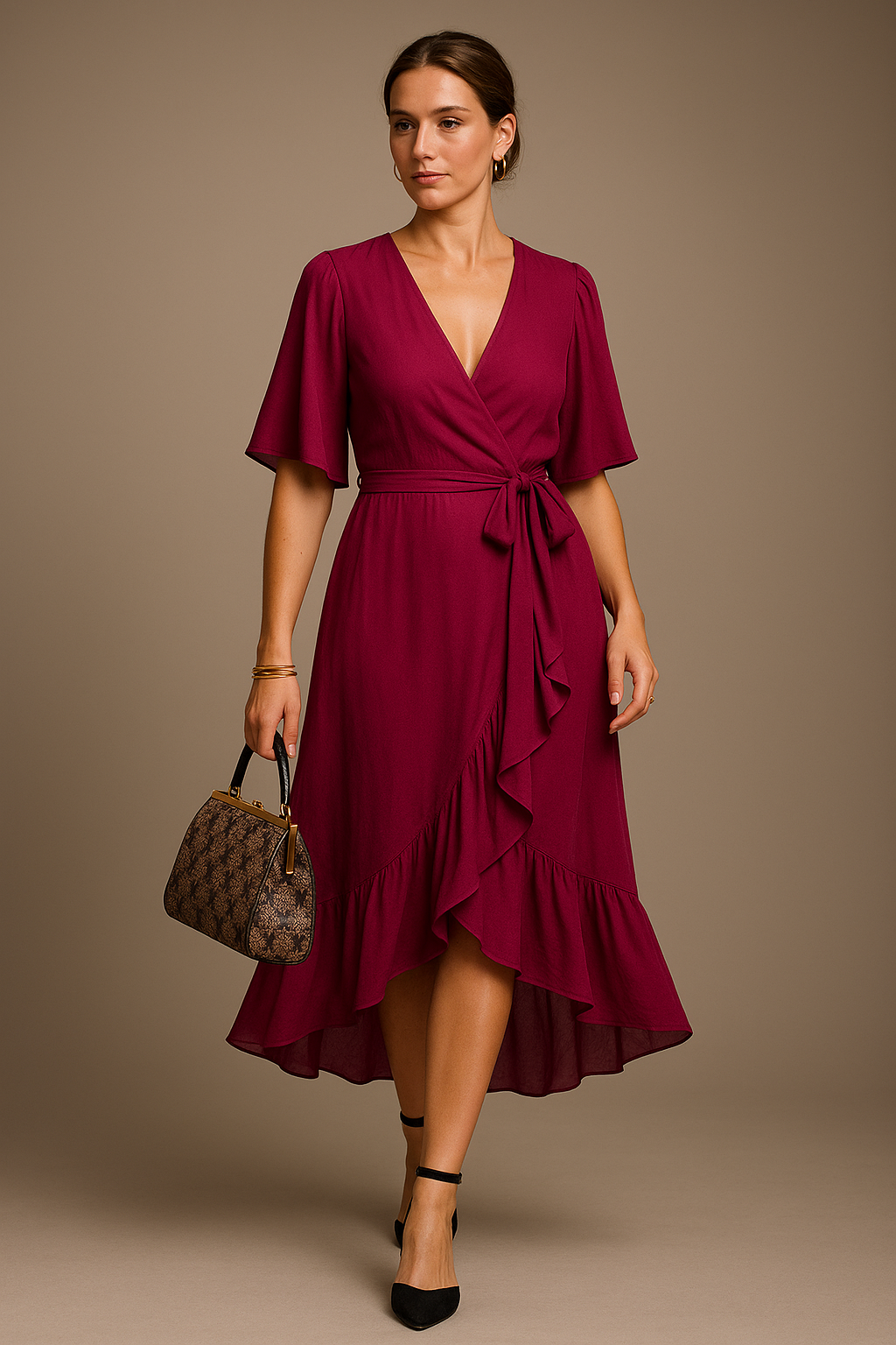 Monica™ | V-neck Dress