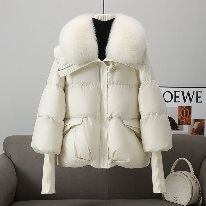 CLYRAA™ Frost-Couture Fur-Collar Jacket