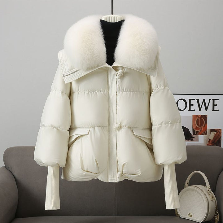CLYRAA™ Frost-Couture Fur-Collar Jacket