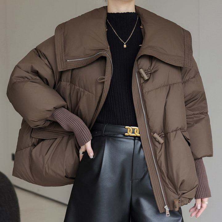 CLYRAA™ Frost-Couture Fur-Collar Jacket