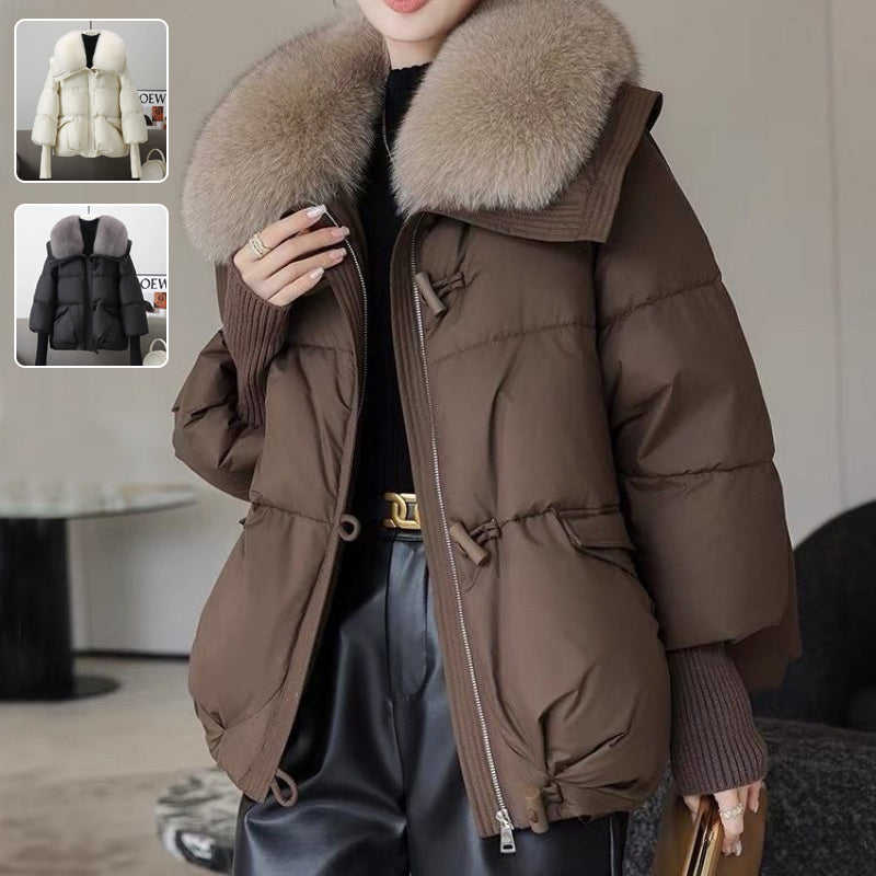 CLYRAA™ Frost-Couture Fur-Collar Jacket