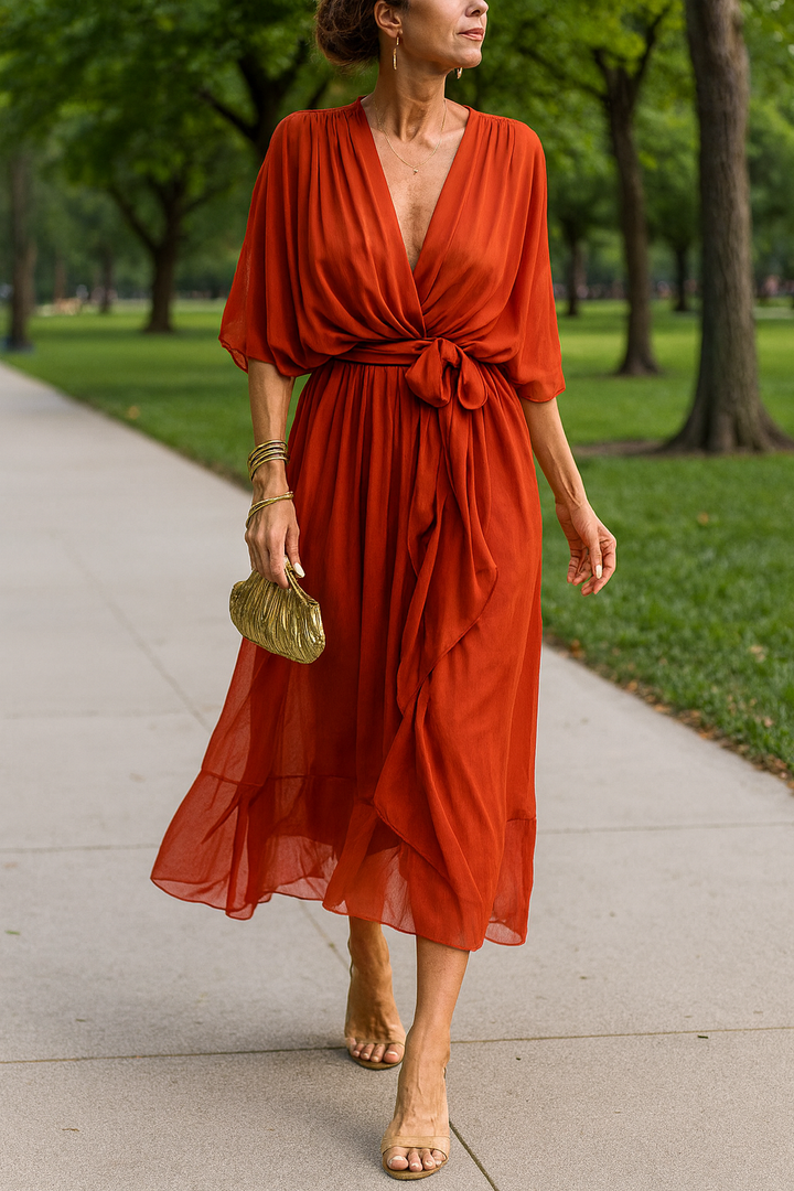 Monica™ | V-neck Dress