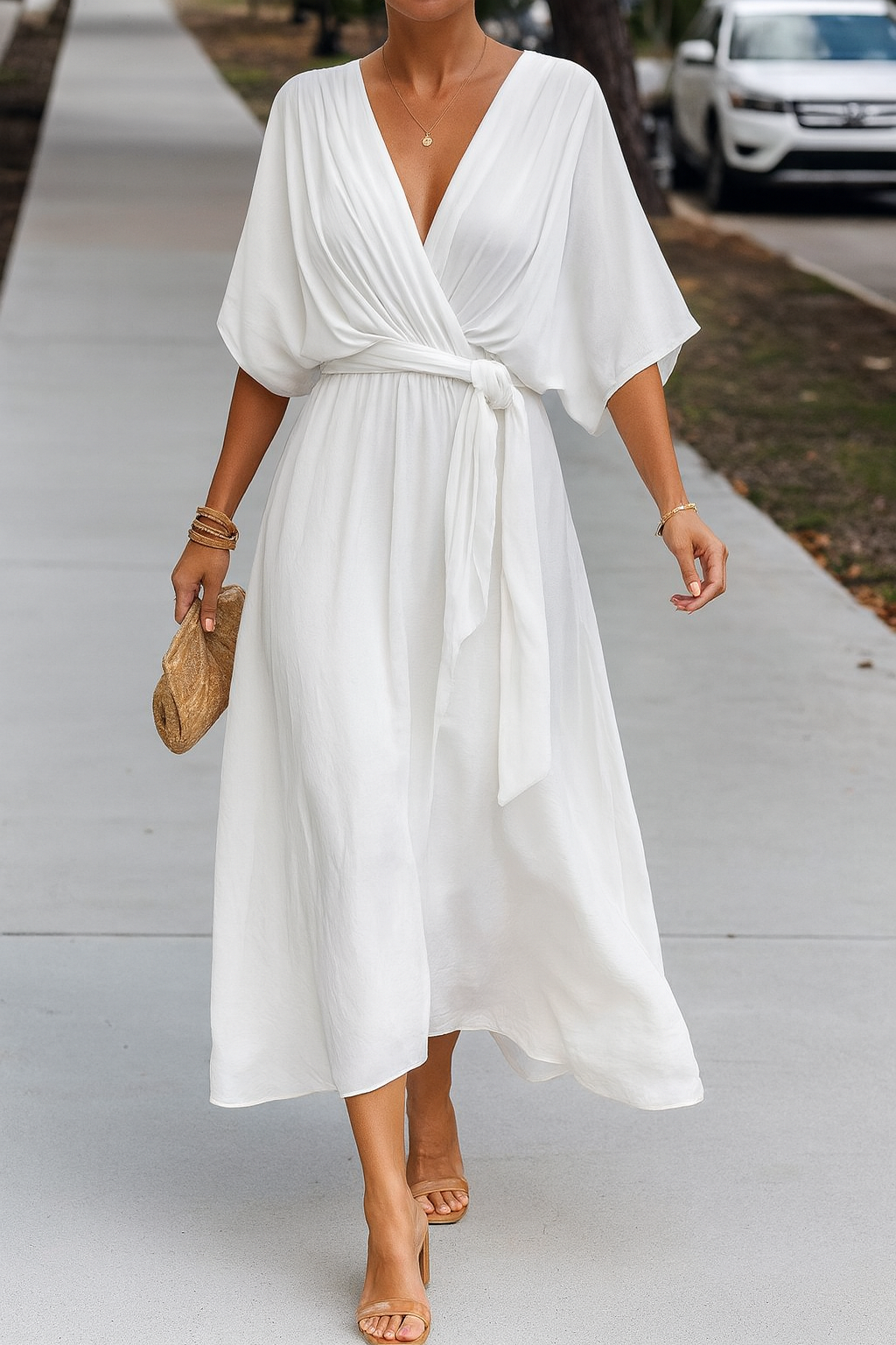 Monica™ | V-neck Dress
