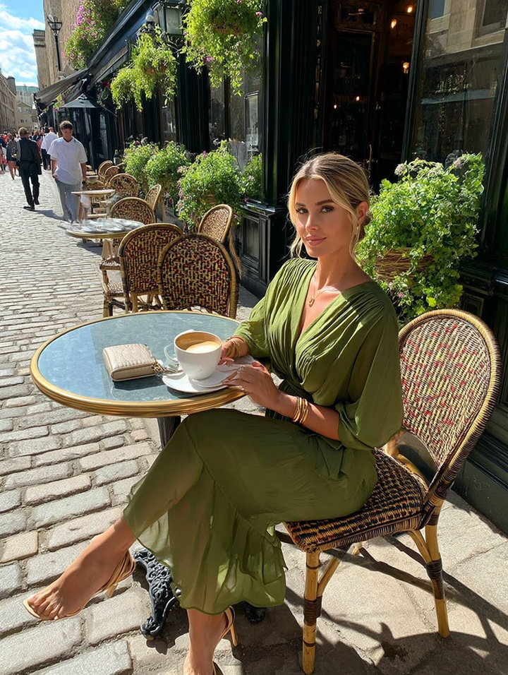 Monica™ | V-neck Dress